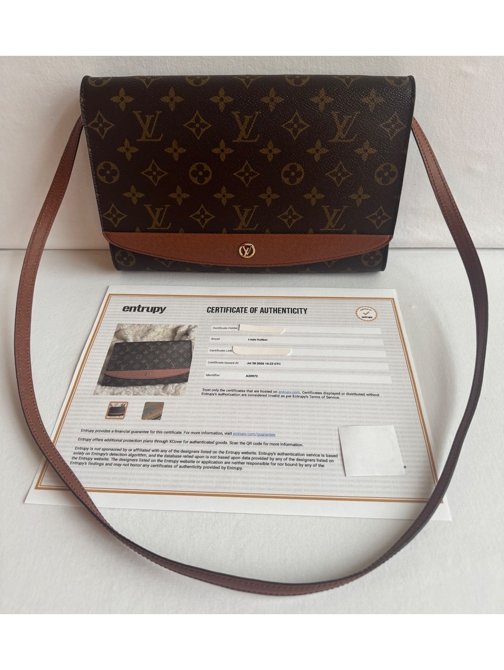 Louis Vuitton Bordeaux 27 Monogram Canvas Shoulder Bag M51797 Vintage Brown
